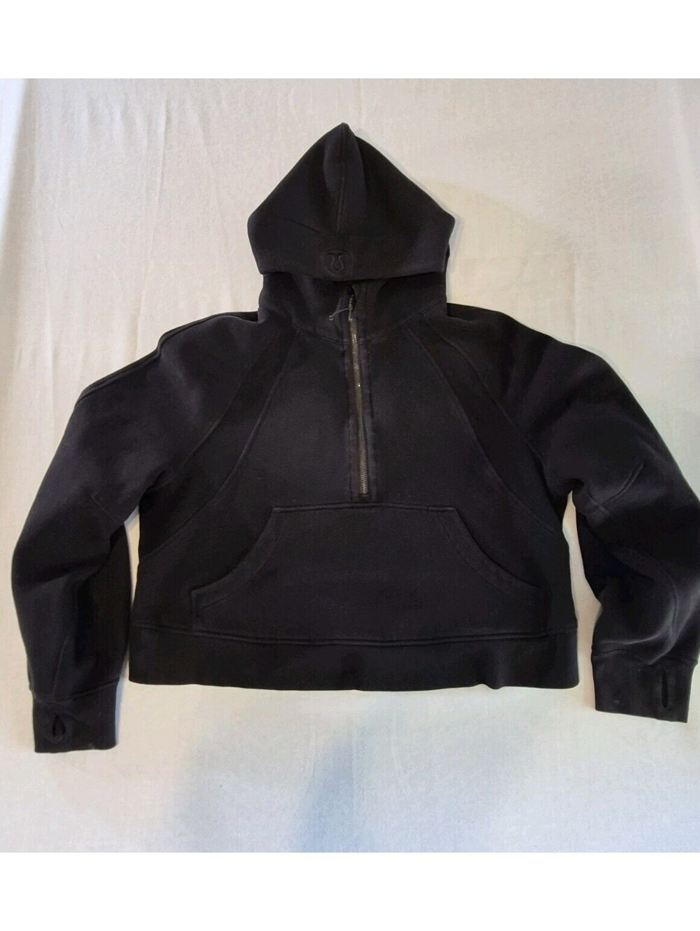 Lululemon Scuba 1/2 Zip Hoodie Women's Medium/Large Black Pullover